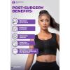 imageSnatched Body DC02L4 Mastectomy Posture Corrector Front Closure Breast Augmentation Post Surgery Bras for Women Black LDc02l4 Black