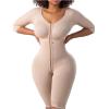 imageSnatched Body Fajas Colombianas  Faja Shapewear for Women with Sleeves  Stage 1 Faja Post Surgery BBL ampamp Lipo 360Dc04l1 Beige