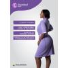 imageSnatched Body Surgical Op Recovery Womens Robe Post Surgery PJs with  Sleeves Purple PJ501 SM