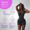 imageSnatched Body Tummy Control Shapewear Bodysuit  Stage 2 Faja Short Leg  Fajas Colombianas for PostOp BBLBlack
