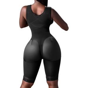 imageSnatched Body Fajas Colombianas Moldeadoras  Stage 1 Faja Post Surgery BBL Lipo 360  Full Body Faja for WomenBlack