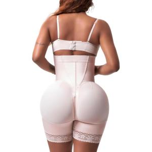 imageSnatched Body Stage 3 Strapless Faja High Compression  Shapewear Bodysuits for Women  Fajas Colombianas Moldeadoras002412 Beige