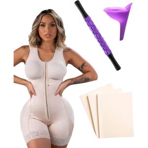 imageSNAP BODY by Snatched  Stage 2 Faja Post Surgery  PEZ Urinal Travel Portable Device  Lymphatic Drainage Massager  Lipo Foam2411 Beige