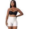 imageSnatched Body Butt Lifting High Waisted Tummy Control Biker Womens Seamless Shorts Seamless Compression Booty Boyshorts2pack Beige