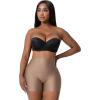 imageSnatched Body Butt Lifting High Waisted Tummy Control Biker Womens Seamless Shorts Seamless Compression Booty Boyshorts2pack Cocoa