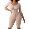 imageSnatched Body Fajas Colombianas  Faja Shapewear for Women with Sleeves  Stage 1 Faja Post Surgery BBL amp Lipo 360Dc04l1 Beige