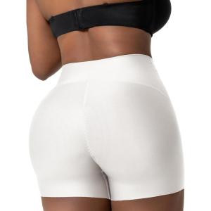 imageSnatched Body Butt Lifting High Waisted Tummy Control Biker Womens Seamless Shorts Seamless Compression Booty BoyshortsBeige