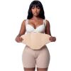 imageSnatched Body 360 Anatomical Ab Board  Foam Board Wrap with Side Protectors  Lipo Foam Board for Flat Tummy amp Abdominal Compression BlackBeige