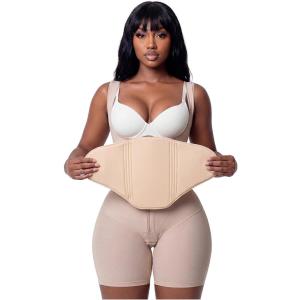 imageSnatched Body 360 Anatomical Ab Board  Foam Board Wrap with Side Protectors  Lipo Foam Board for Flat Tummy amp Abdominal Compression BlackBeige